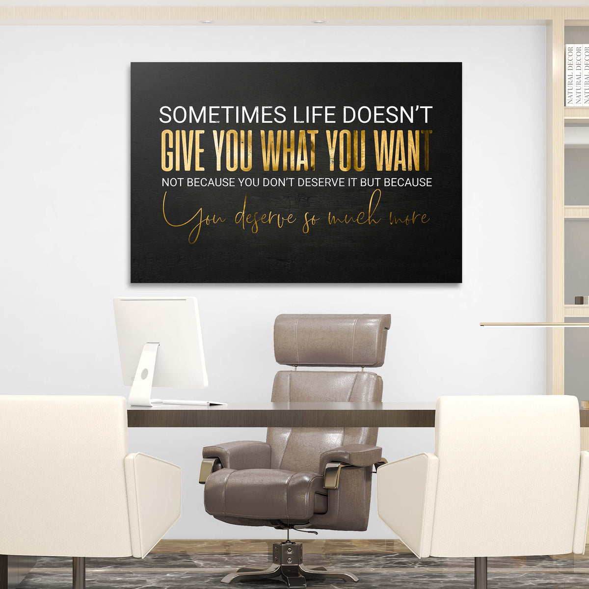 Sometimes Life Doesn't Hope Wall Art, alternate view by Impaktiv