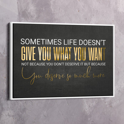 Sometimes Life Doesn't Wall Art | Inspirational Wall Art Motivational Wall Art Quotes Office Art | Impaktiv Exclusive Canvas Art Landscape