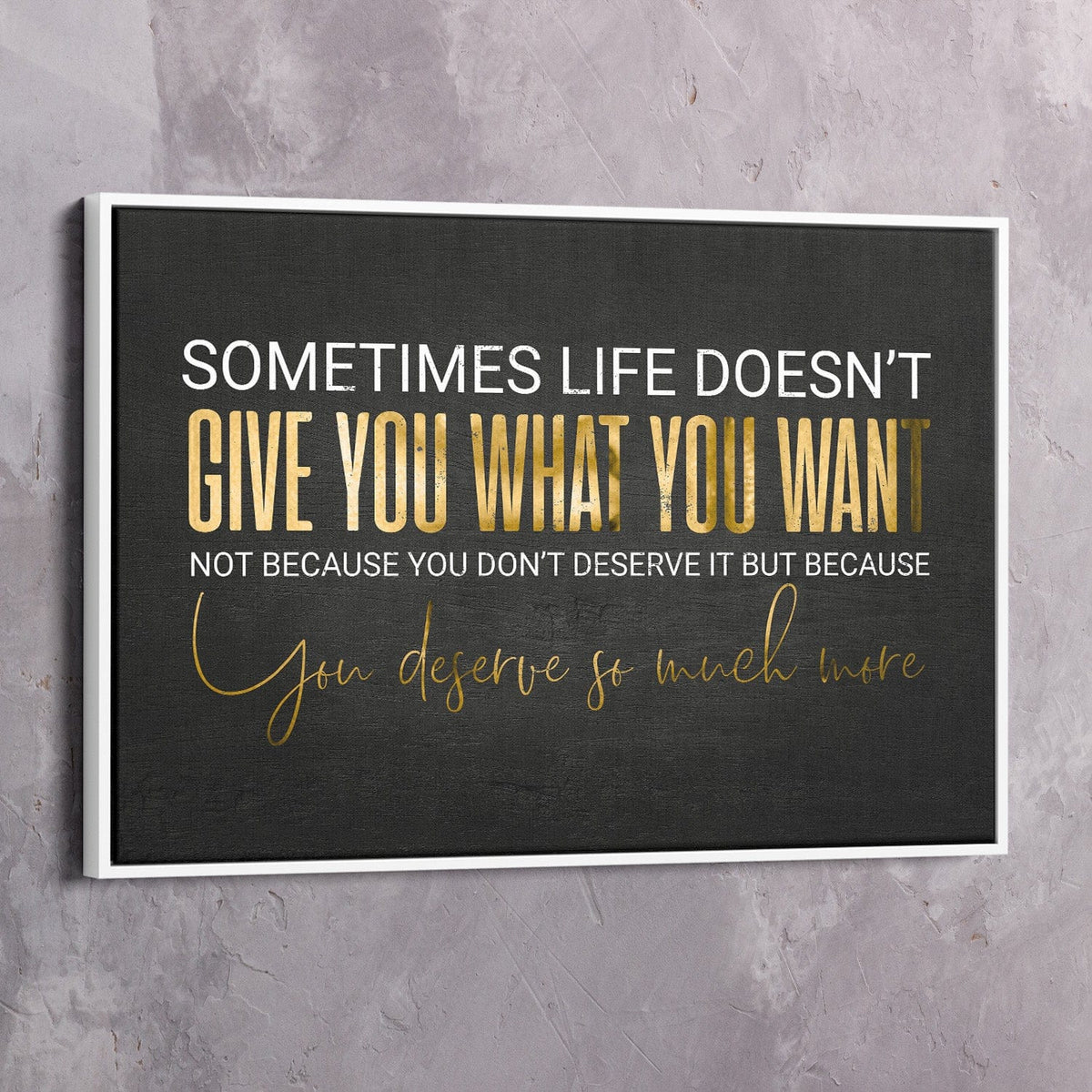 Sometimes Life Doesn't Hope Wall Art, alternate view by Impaktiv