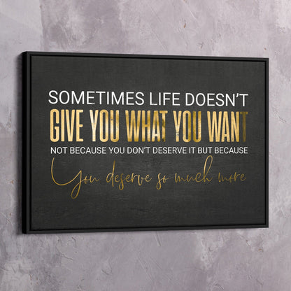 Sometimes Life Doesn't Wall Art | Inspirational Wall Art Motivational Wall Art Quotes Office Art | Impaktiv Exclusive Canvas Art Landscape