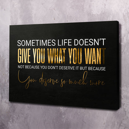 Sometimes Life Doesn't Wall Art | Inspirational Wall Art Motivational Wall Art Quotes Office Art | Impaktiv Exclusive Canvas Art Landscape