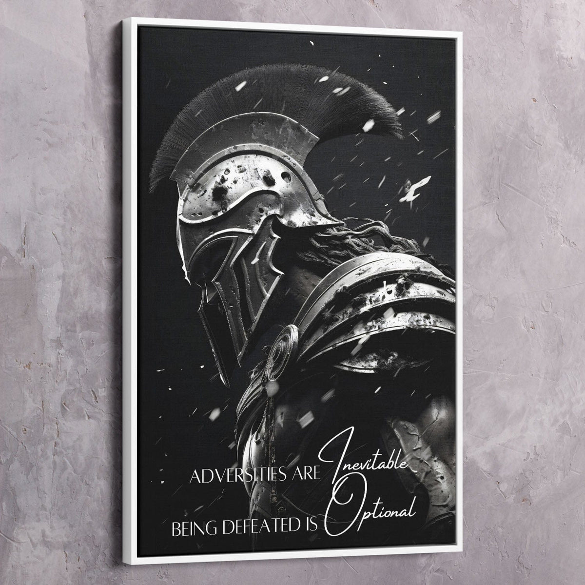 Spartan Warrior - Being Defeated Is Optional Wall Art, alternate artwork view by Impaktiv