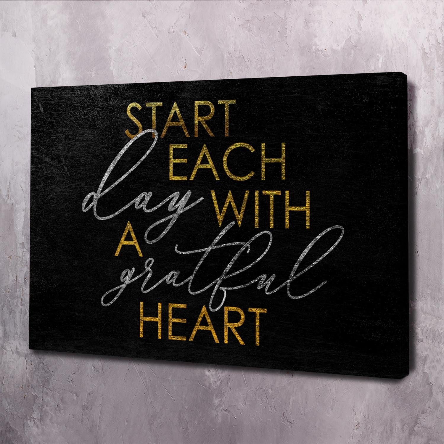Start Day Wall Art | Inspirational Wall Art Motivational Wall Art Quotes Office Art | Impaktiv Exclusive Canvas Art Landscape