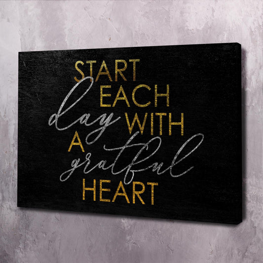 Start Day Wall Art | Inspirational Wall Art Motivational Wall Art Quotes Office Art | Impaktiv Exclusive Canvas Art Landscape