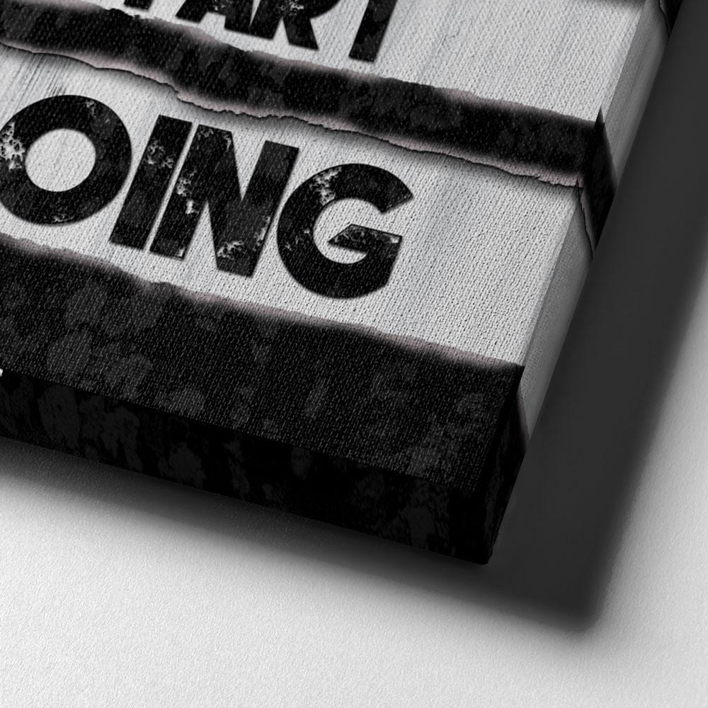 Stop Wishing Motivational Wall Art, alternate view by Impaktiv