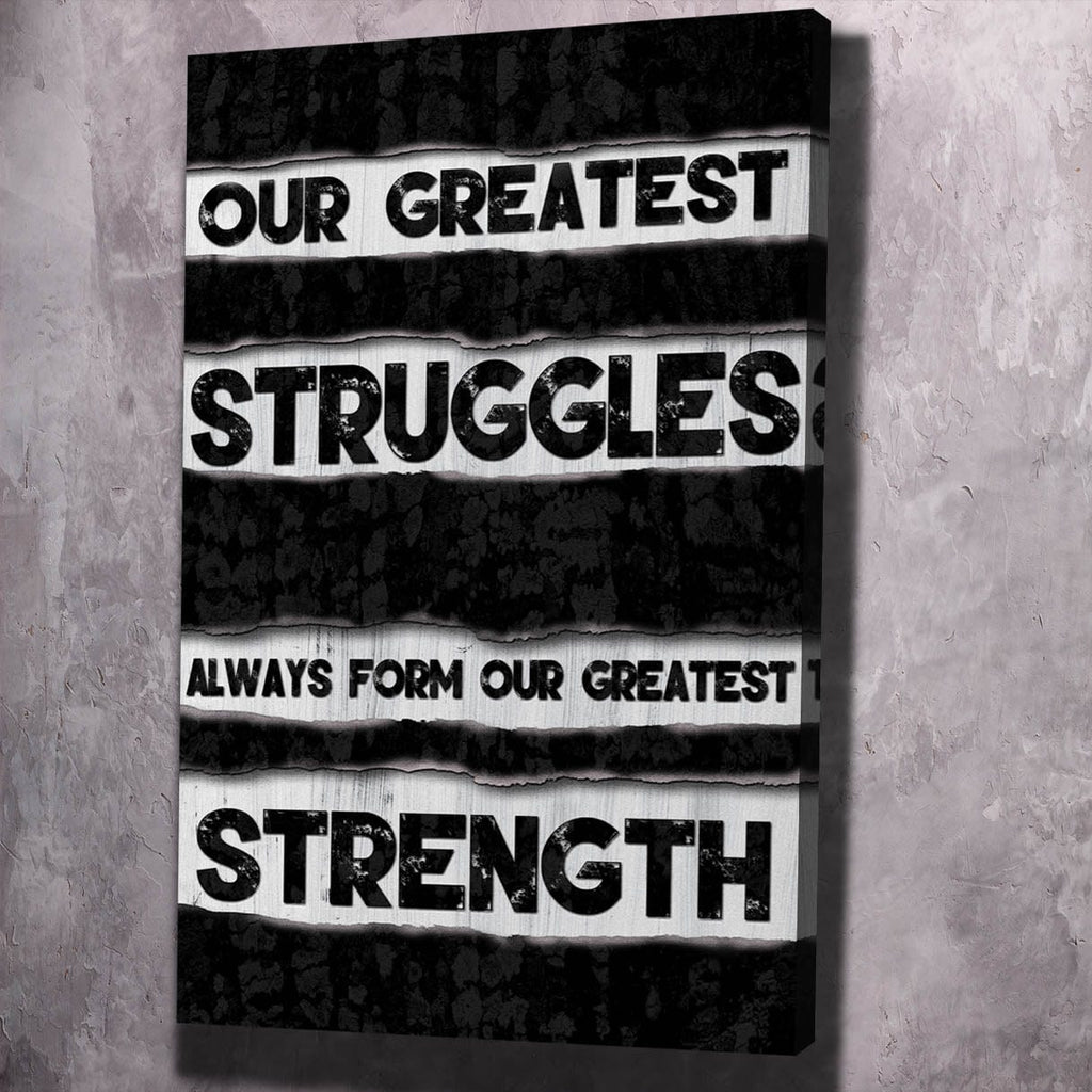 Strength Motivational Wall Art, resilience motivational wall art by Impaktiv