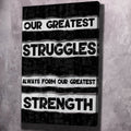 Strength Motivational Wall Art, resilience motivational wall art by Impaktiv