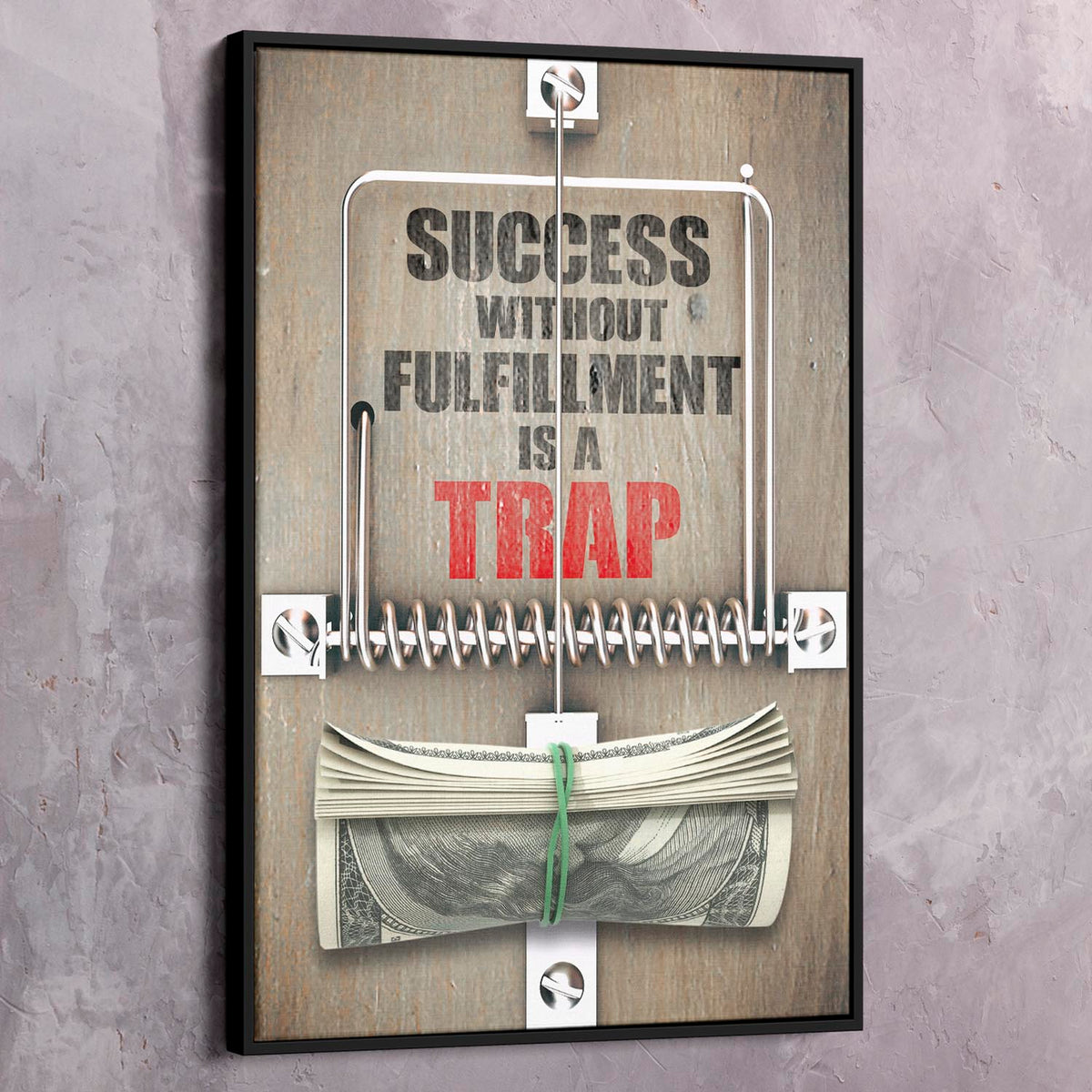 Success Trap Motivational Wall Art, alternate artwork view by Impaktiv