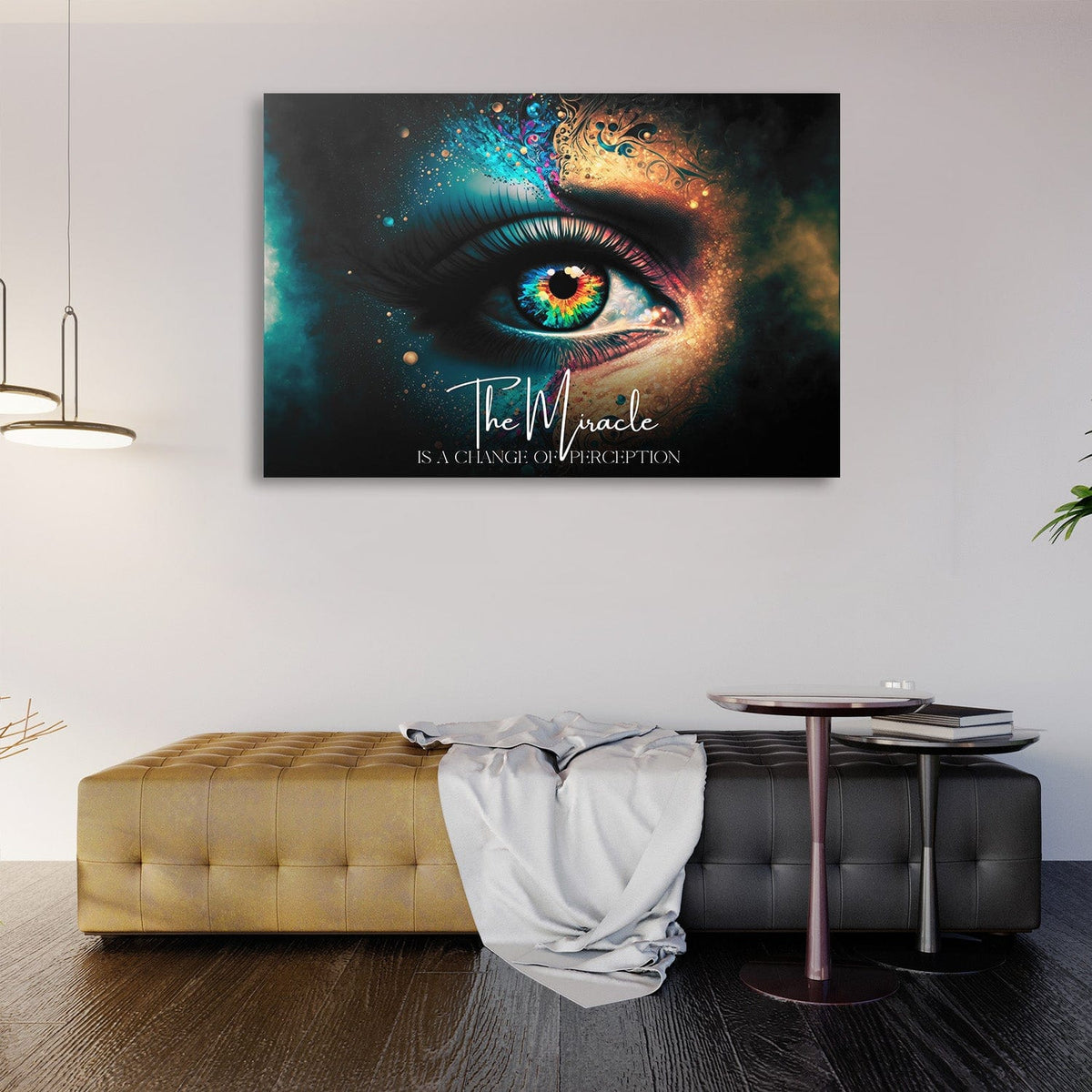 The miracle is a change of perception - ACIM Wall Art, alternate artwork view by Impaktiv
