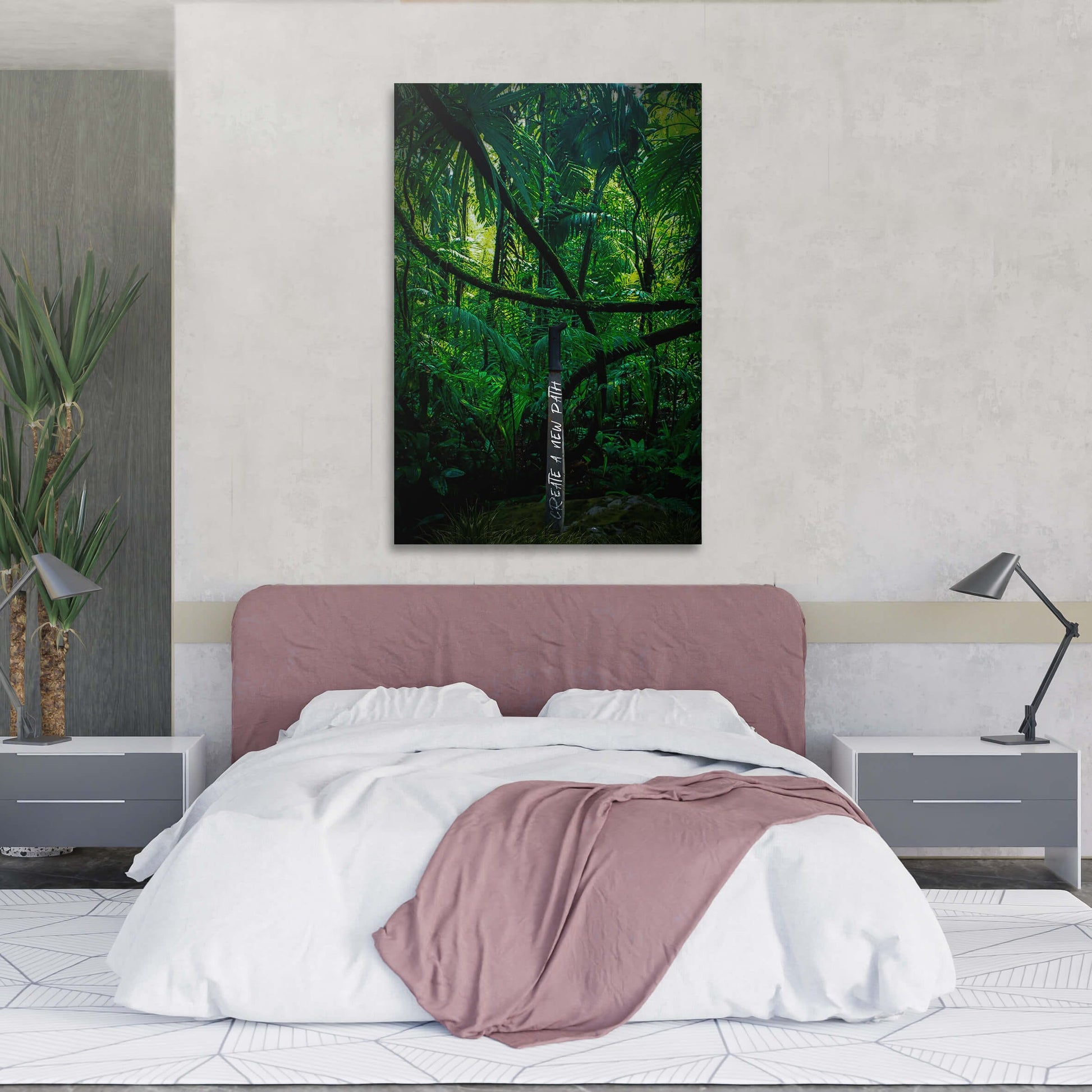 The Path You Create Sword Wall Art | Inspirational Wall Art Motivational Wall Art Quotes Office Art | Impaktiv Exclusive Canvas Art Portrait