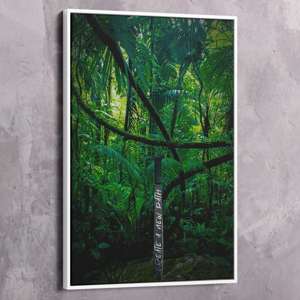 The Path You Create Sword Motivational Wall Art, alternate artwork view by Impaktiv