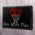 Try One More Time Motivational Wall Art, resilience motivational wall art by Impaktiv