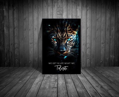Unleash Your Inner Strength with Fierce Leopard Wall Art | Impaktiv  Canvas Art Portrait