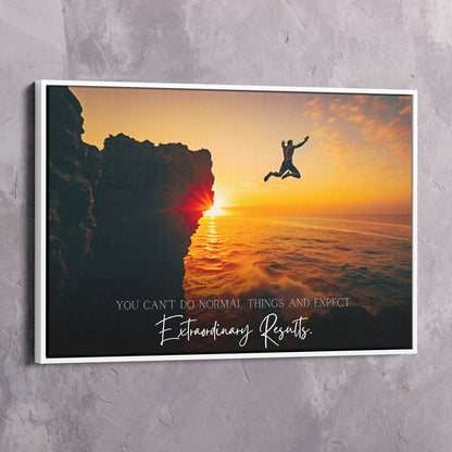 You Can���������t Do Normal Things - Steve Harvey Quote Wall Art | Inspirational Wall Art Motivational Wall Art Quotes Office Art | Impaktiv Exclusive Canvas Art Landscape
